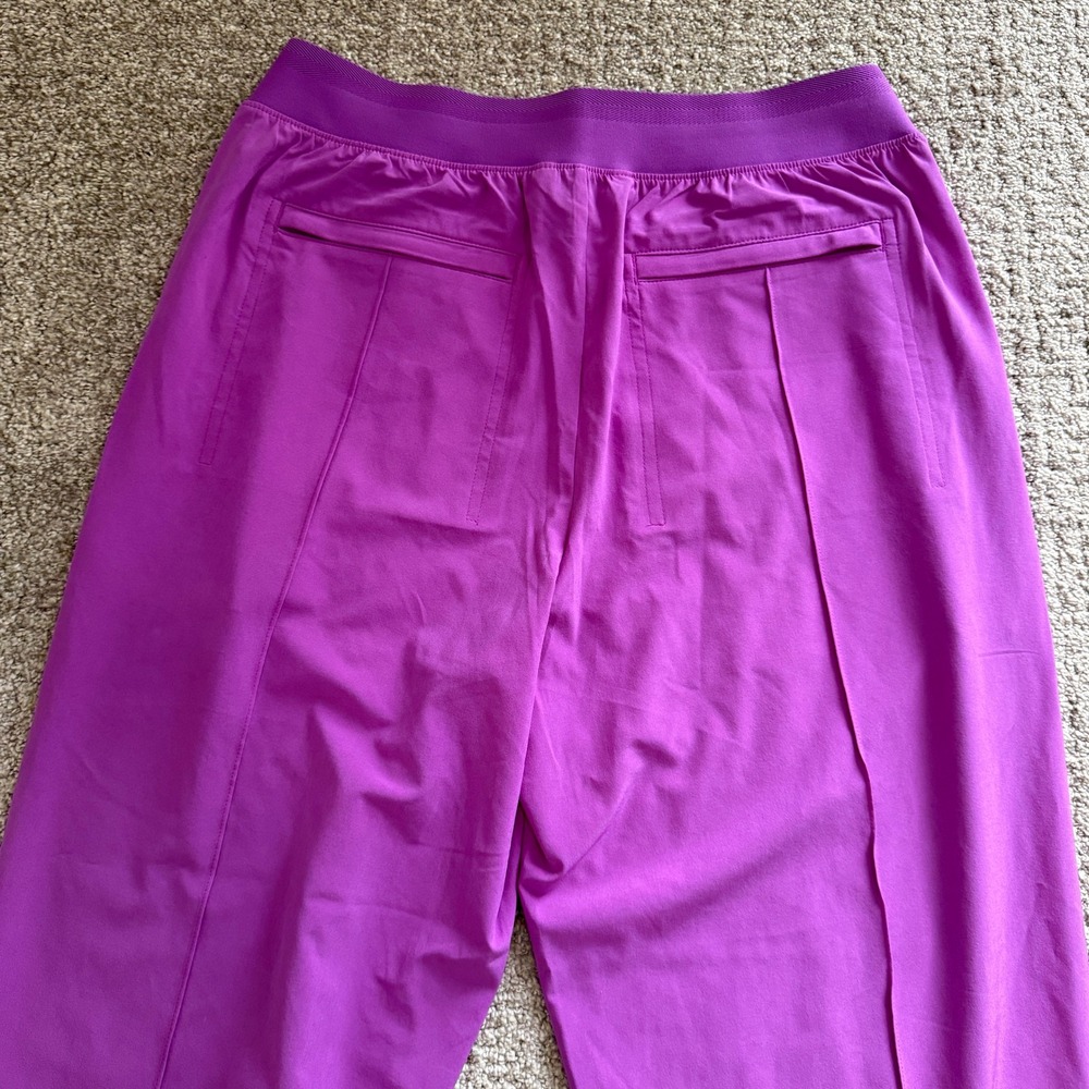Athleta Brooklyn Pant Purple Sz 4 Athleisure Bright Maximal Gorpcore Comfortable - Picture 12 of 12